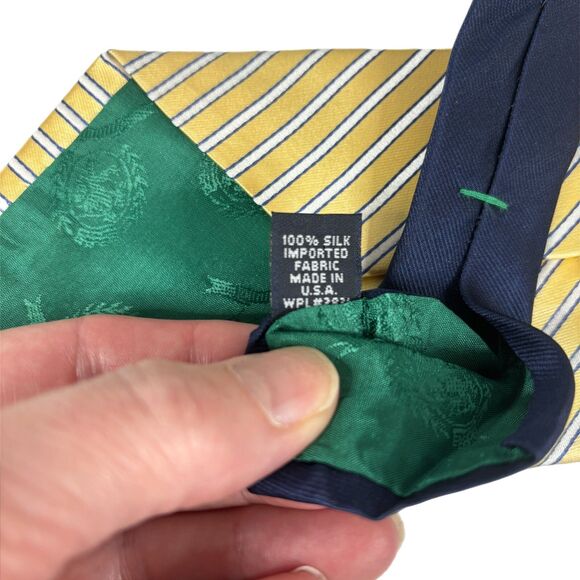 Tommy Hilfiger Mens Silk Necktie Business Formal Made USA Career Preppy Designer - Picture 3 of 6